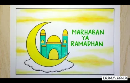 cara bikin poster ramadhan