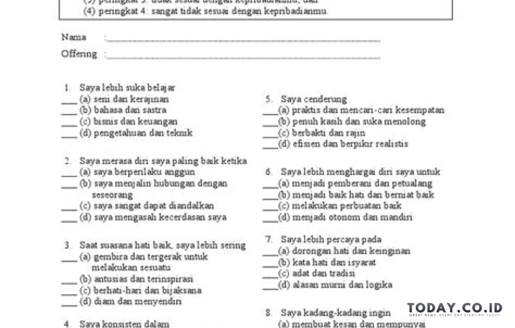 ciri kepribadian orang baik