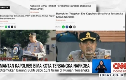 Mantan Kapolres Bima Kota Narkoba