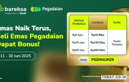 penjualan emas pegadaian naik