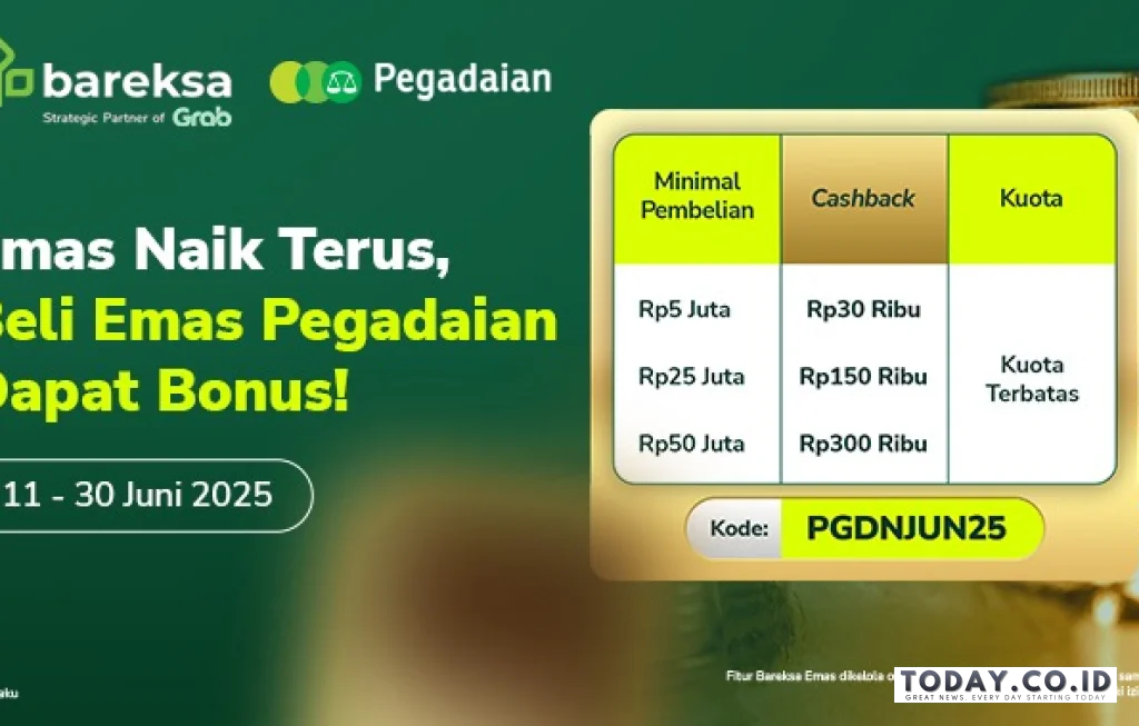 penjualan emas pegadaian naik