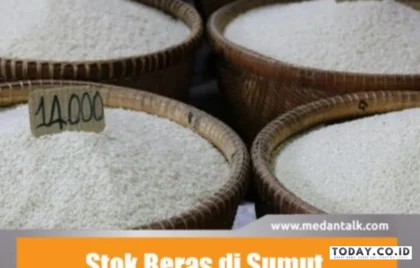 stok beras sumut lebaran