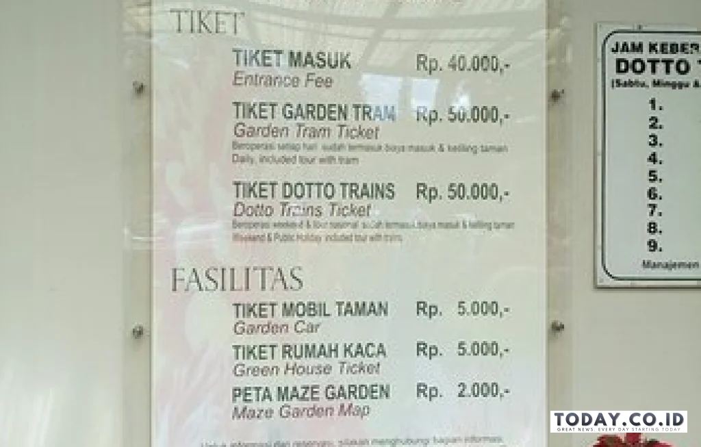Harga Tiket Taman Bunga Nusantara
