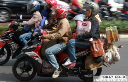 mudik naik motor berbahaya