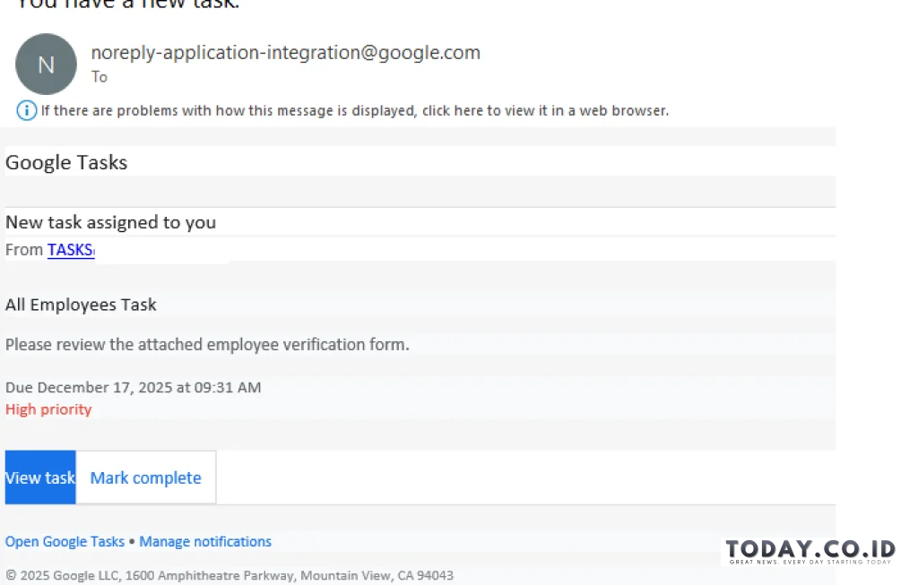 phishing notifikasi Google Tasks