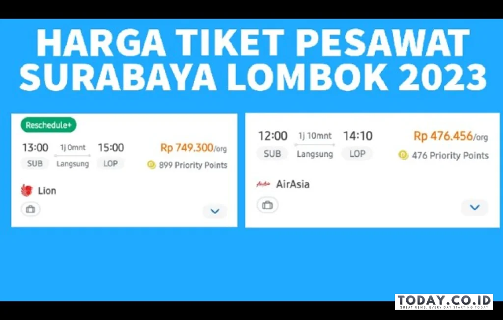 tiket pesawat murah surabaya lombok