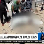 serangan Israel pos polisi Gaza